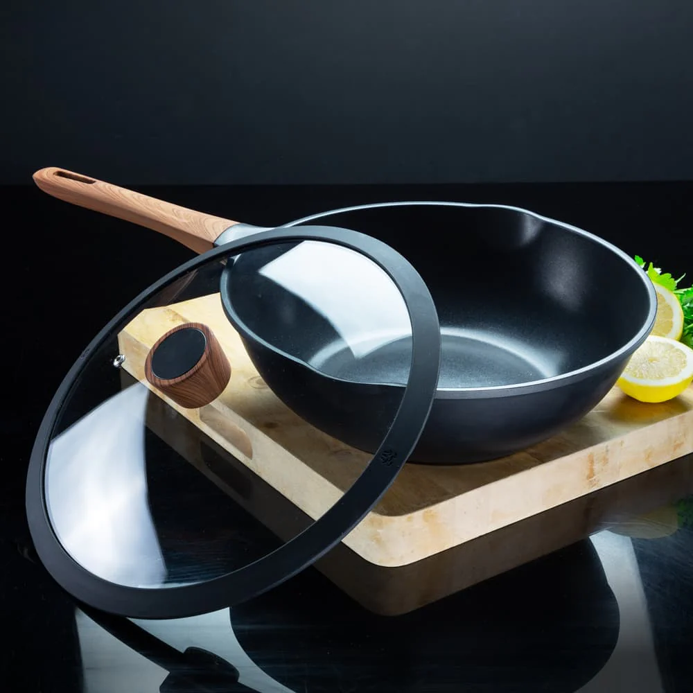 Diamond Earth®  Wok + Glass Lid - 30cm - Image 4