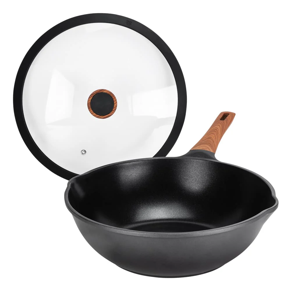 Diamond Earth®  Wok + Glass Lid - 30cm - Image 5