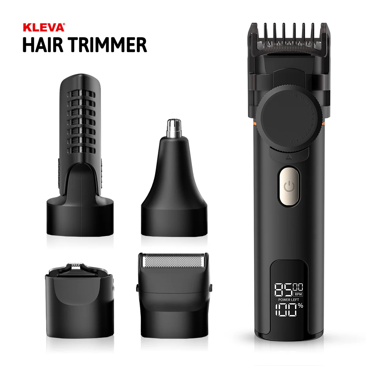 KLEVA® 5-in-1 Professional Hair Trimmer + Men’s Body & Beard Groomer