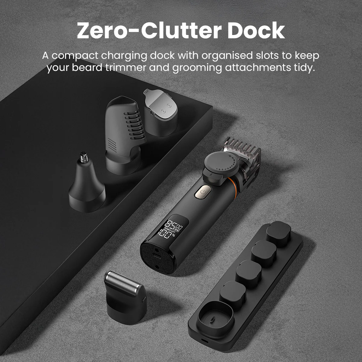 KLEVA® 5-in-1 Professional Hair Trimmer + Men’s Body & Beard Groomer - Image 11