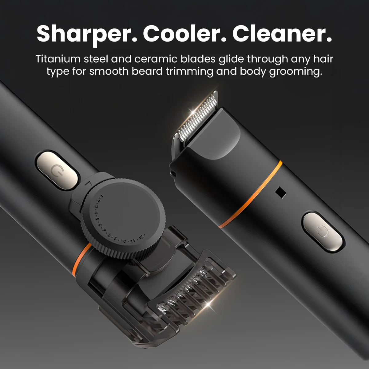 KLEVA® 5-in-1 Professional Hair Trimmer + Men’s Body & Beard Groomer - Image 8