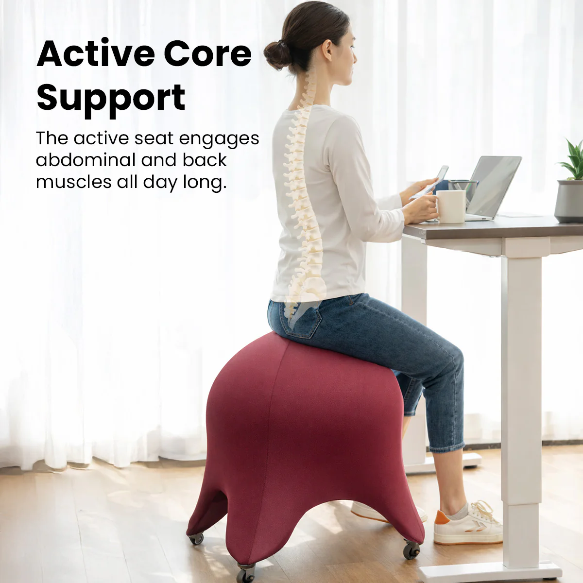 KLEVA® Posture Chair – Active Sitting for Better Posture, Core Strength & Back Support - Image 2