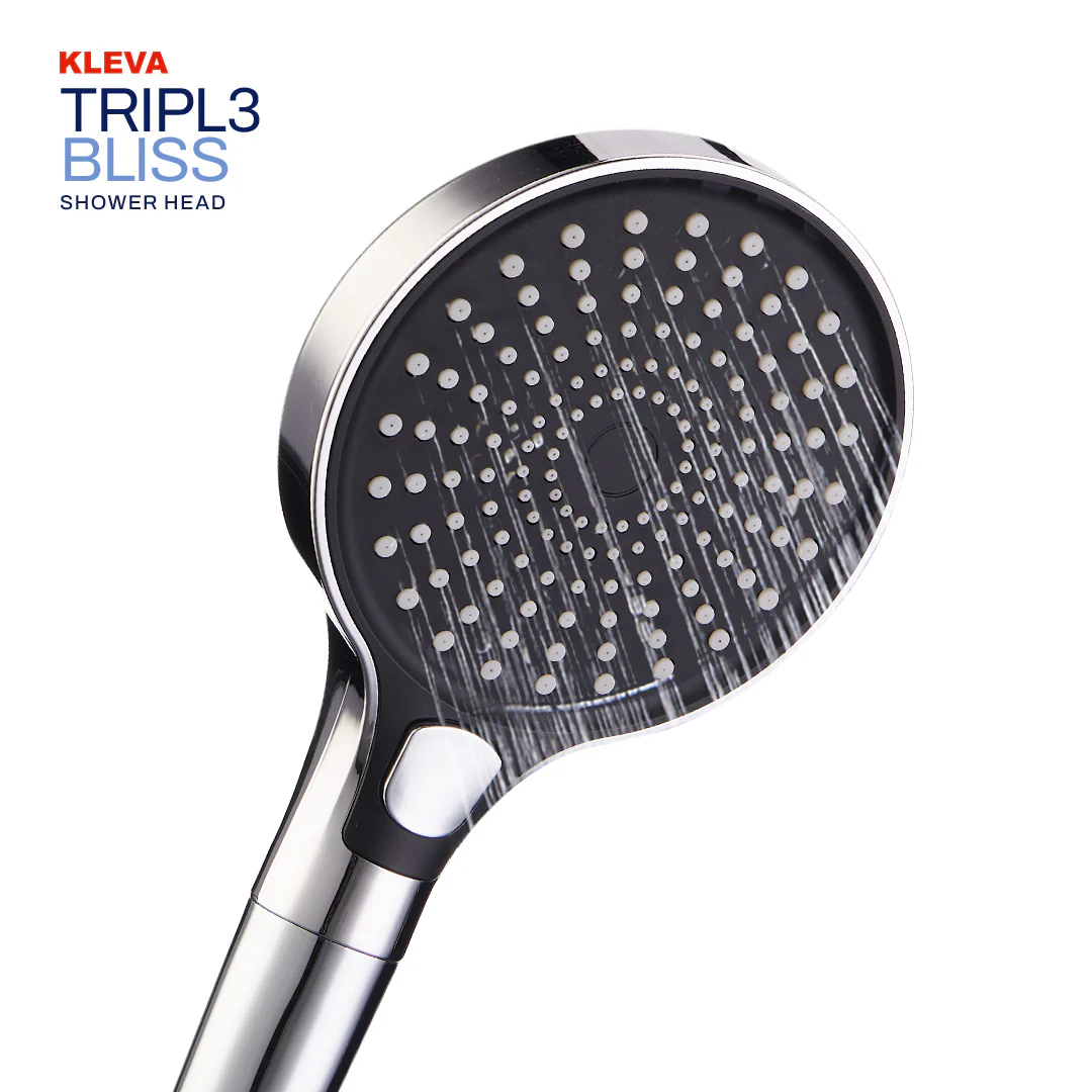 Kleva Triple Bliss Filtered Handheld/ Wall Mount Shower Head - Buy One Get One Free - Image 2