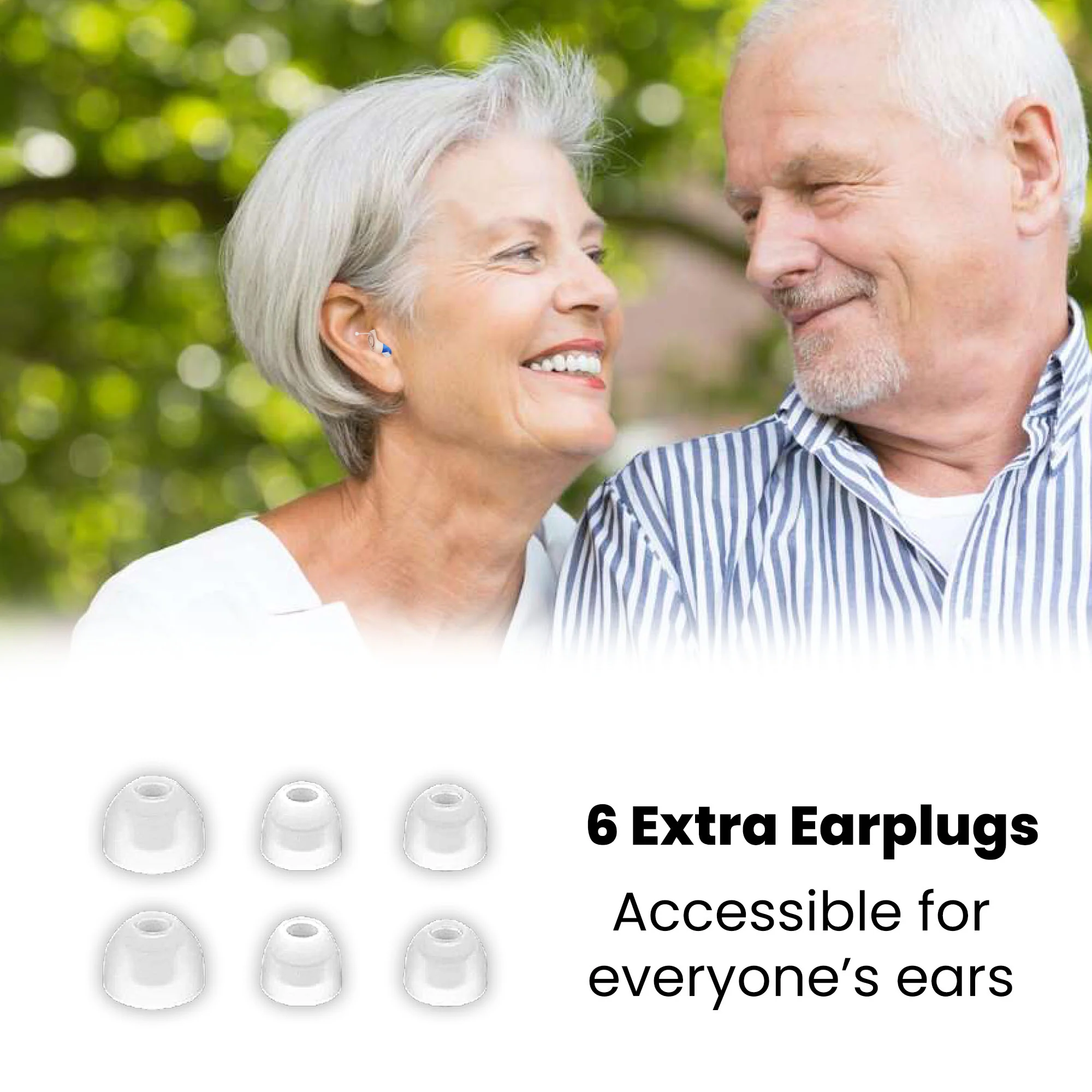 Kleva HearClear Mini Rechargeable Hearing Amplifier - 14hr Battery | Smart Noise Reduction | Free Zoom Vision - Image 7