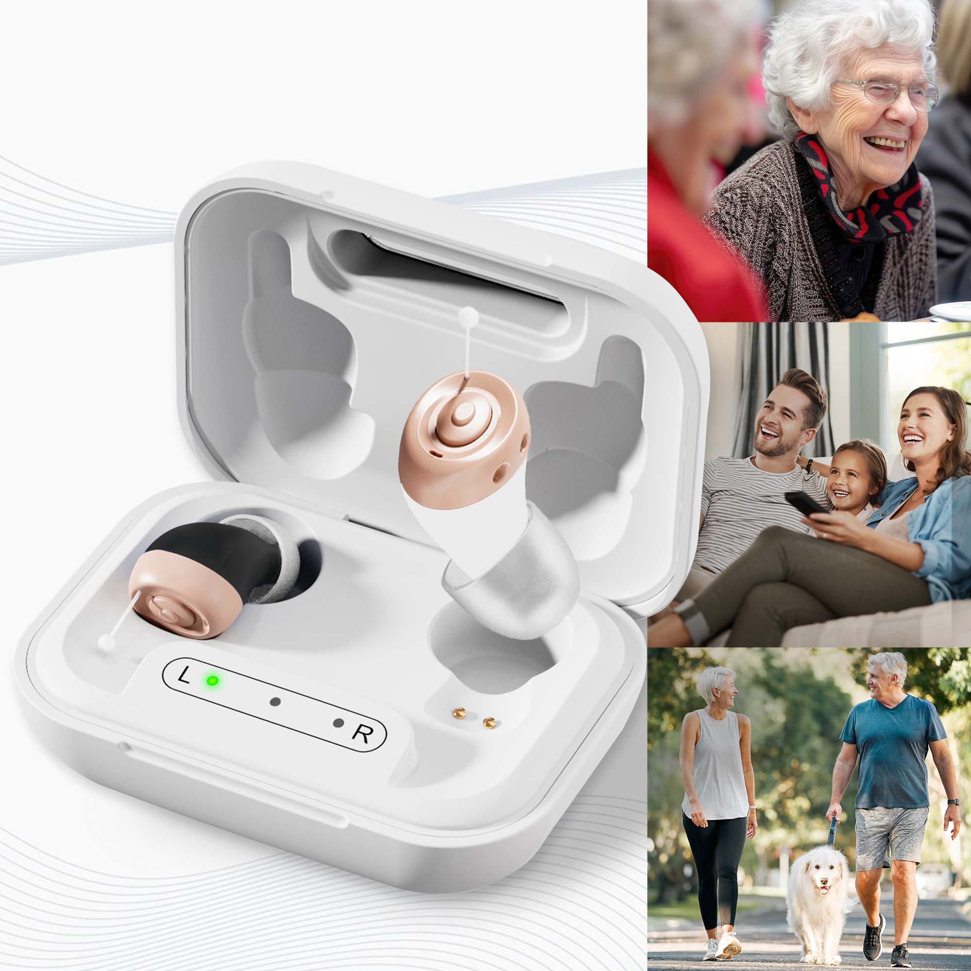 Kleva HearClear Mini Rechargeable Hearing Amplifier - 14hr Battery | Smart Noise Reduction | Free Zoom Vision - Image 9