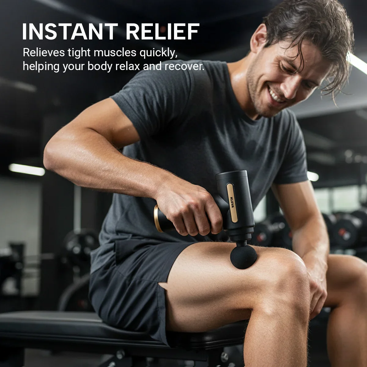 KLEVA® Mini Massage Gun - Portable Deep Tissue Muscle Massager for Instant Pain Relief - Image 3
