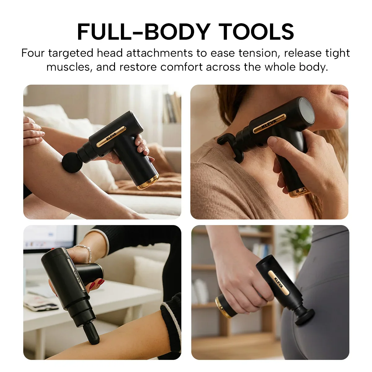 KLEVA® Mini Massage Gun - Portable Deep Tissue Muscle Massager for Instant Pain Relief - Image 5