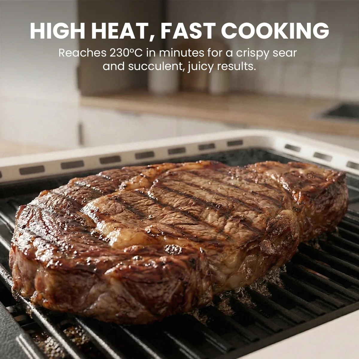 KLEVA® Smokeless Grill - Juicy, Compact and Flavourful, Indoor & Outdoor Grilling - Image 5