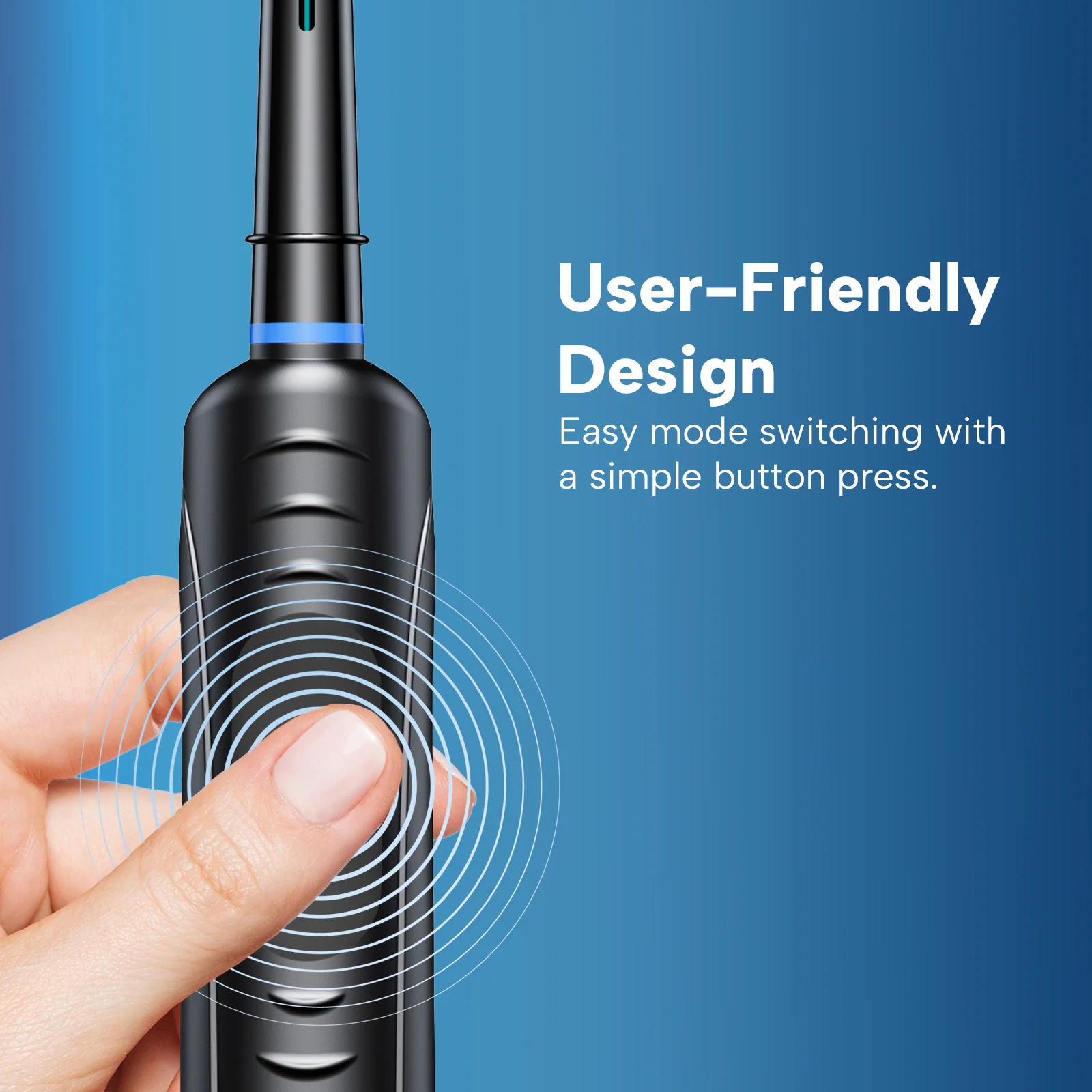 Kleva SonicClean Rechargeable Electric toothbrush with 4 Brush Heads - Image 6