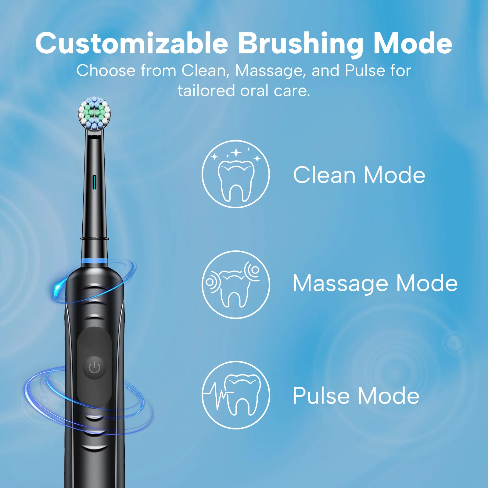 Kleva SonicClean Rechargeable Electric toothbrush with 4 Brush Heads - Image 7