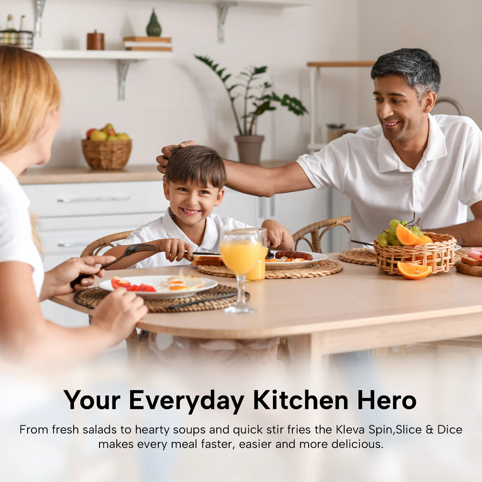 Kleva® Spin, Slice & Dice – Your All-in-One Kitchen Prep Solution - Image 3