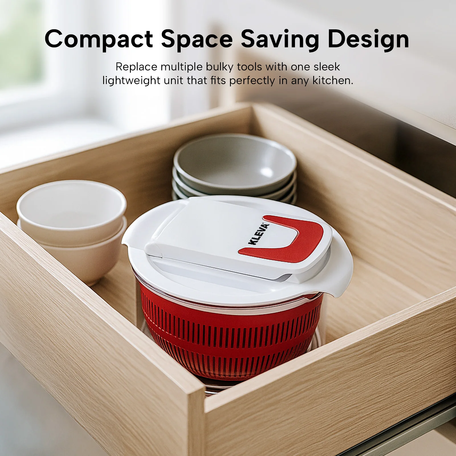 Kleva® Spin, Slice & Dice – Your All-in-One Kitchen Prep Solution - Image 9