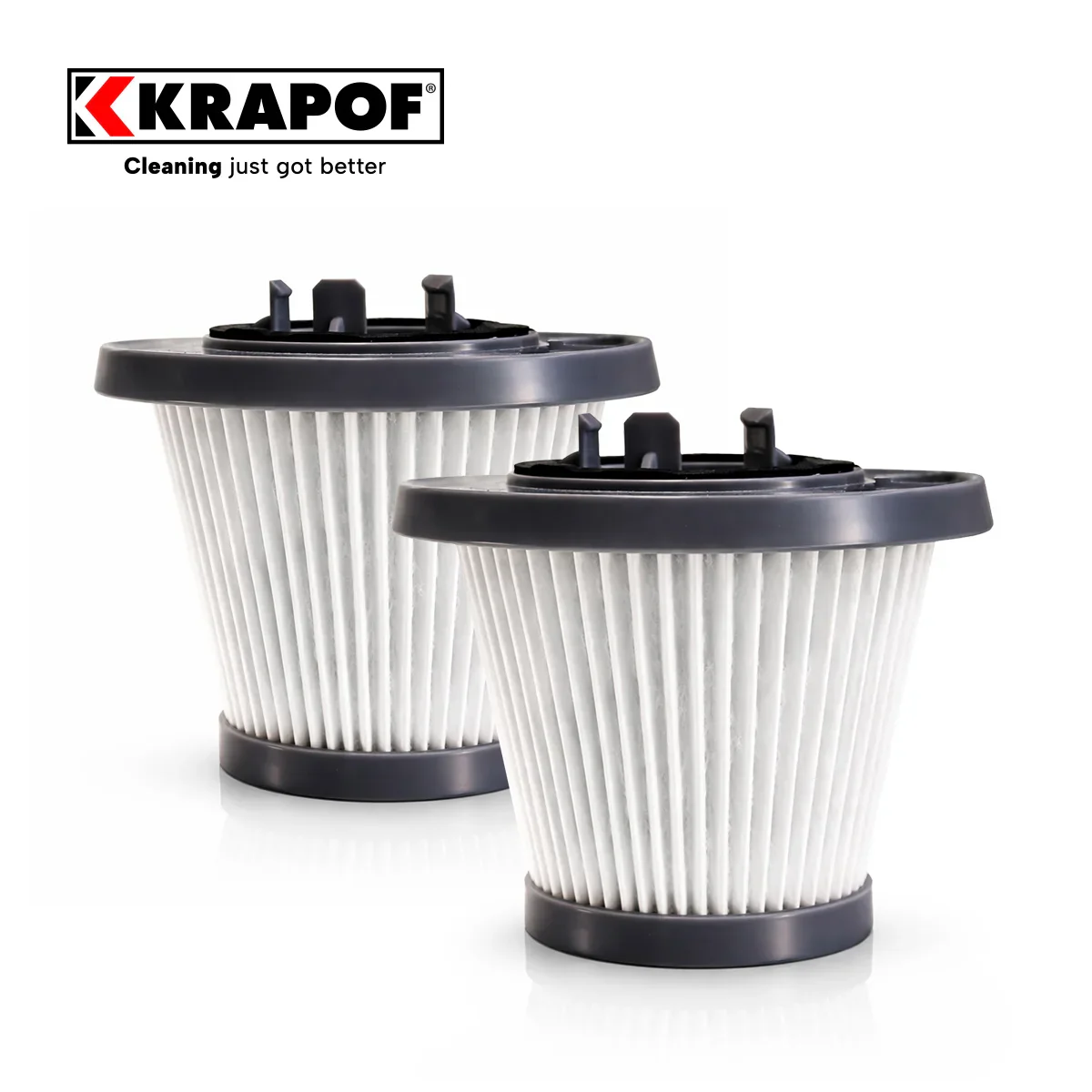 KRAPOF® Compact Clean Self-Empty - 2x Hepa Filter Pack