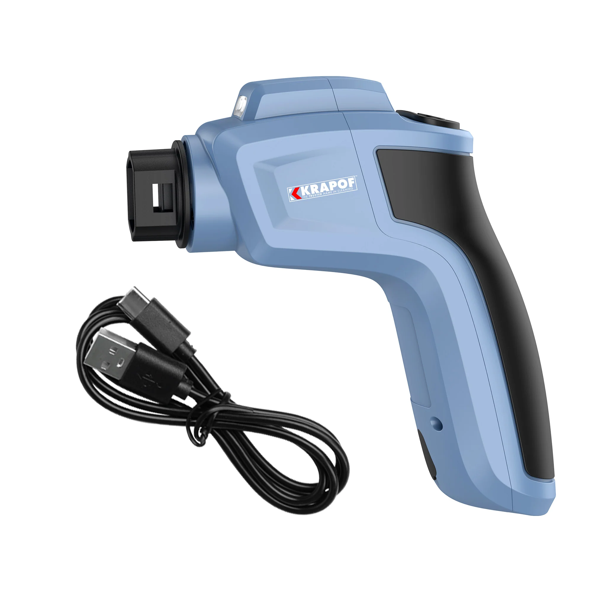 KRAPOF® Electric Lumi Scrub Pocket Cleaner with 5 Replaceable Cleaning Heads - Image 8