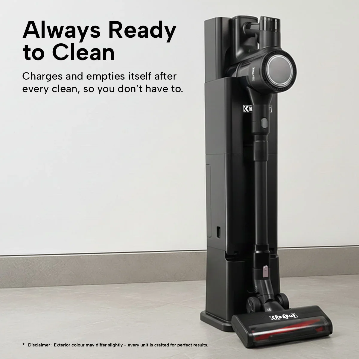 KRAPOF® Auto Clean Self Empty Slim Power Vac Cordless Stick Vacuum - Image 3