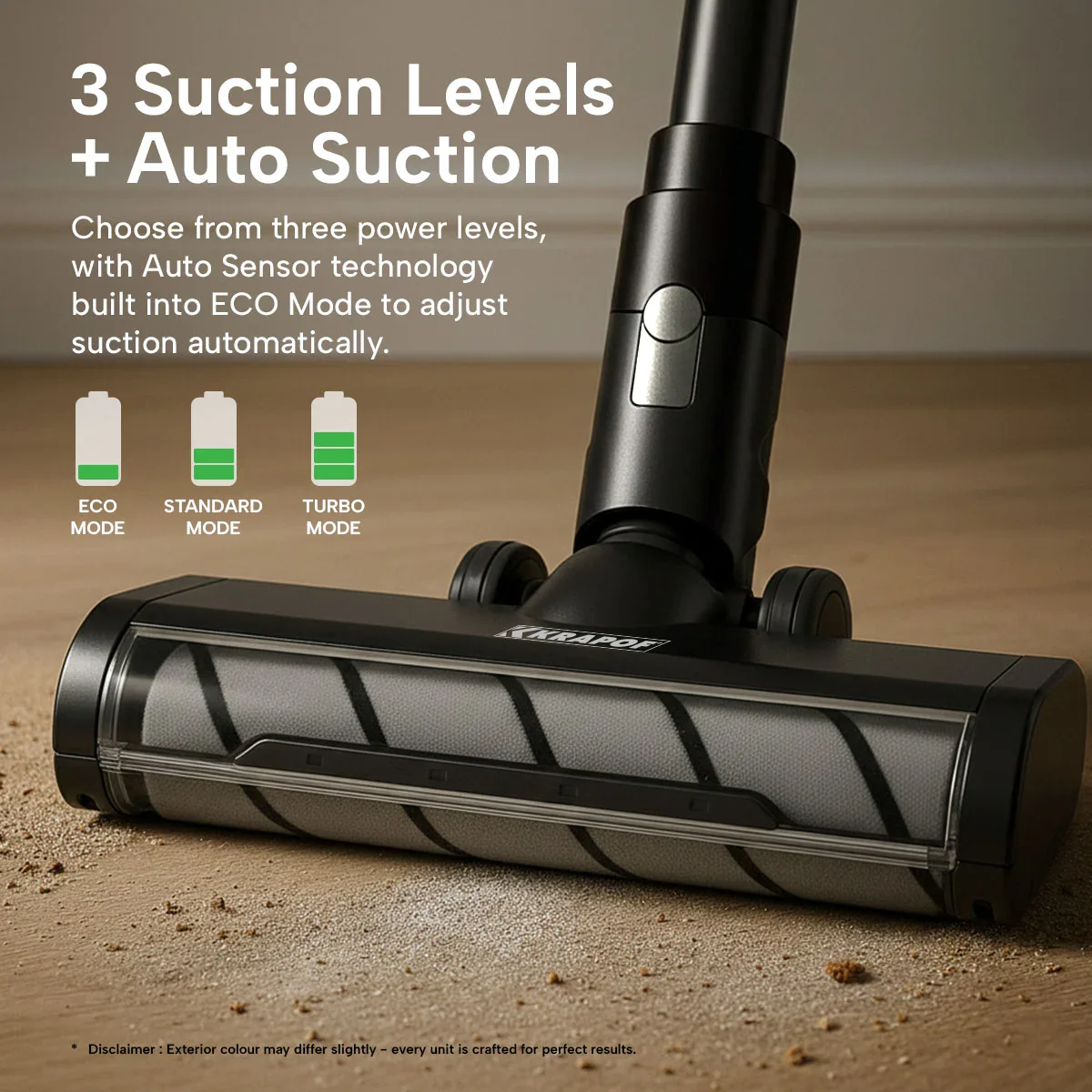 KRAPOF® Auto Clean Self Empty Slim Power Vac Cordless Stick Vacuum - Image 5