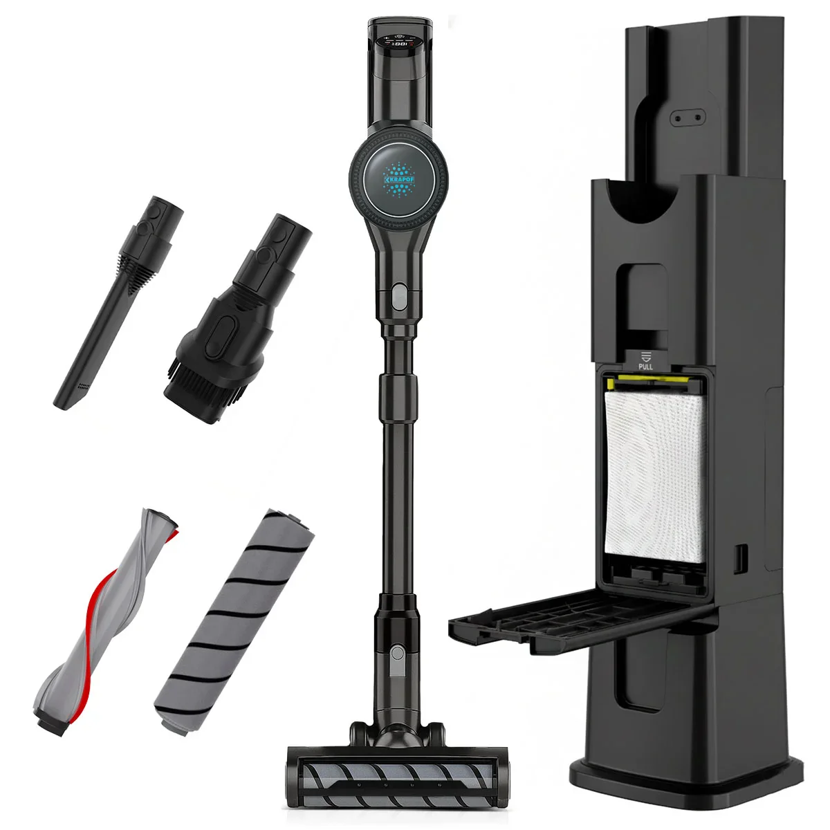 KRAPOF® Auto Clean Self Empty Slim Power Vac Cordless Stick Vacuum - Image 9