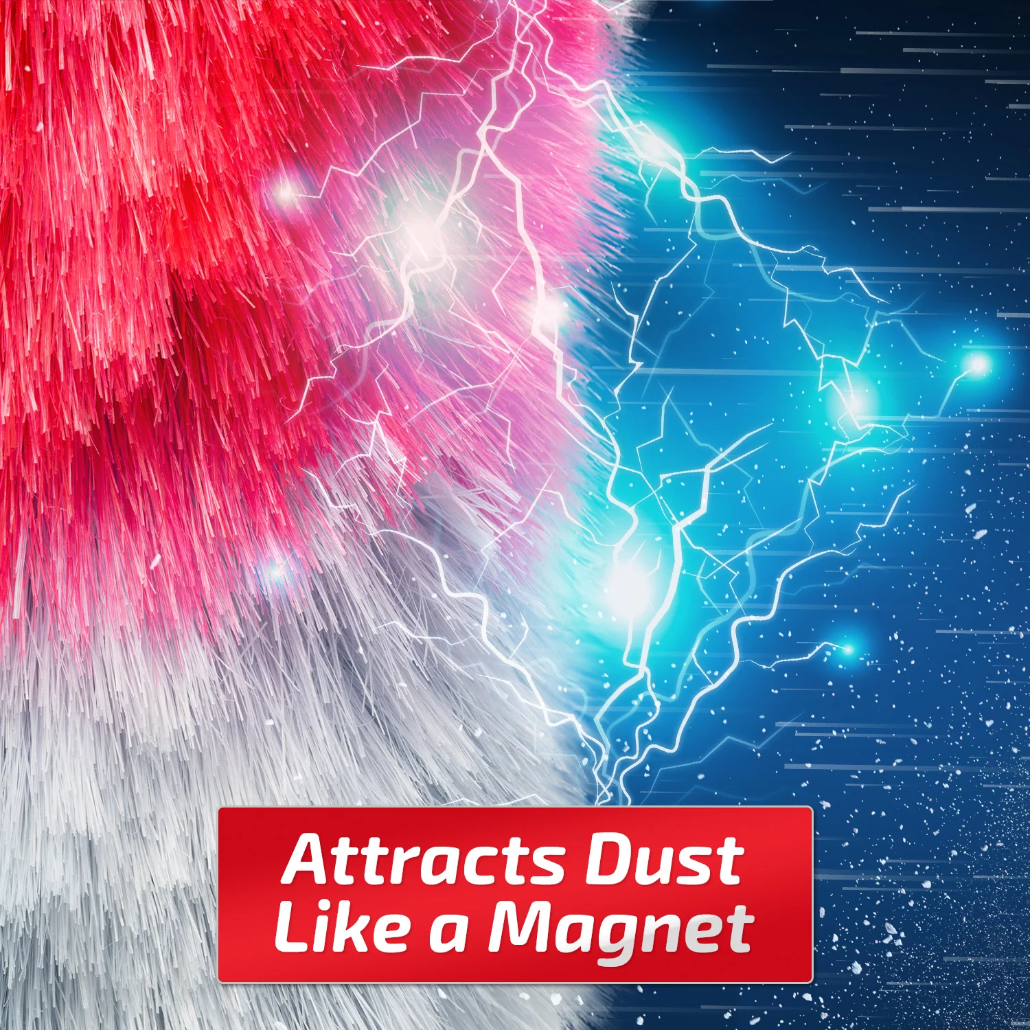 Kleva Miracle Magnetic Duster® Attracts Dust Like A Magnet! + 2 Meter Long Extension Pole - Image 7