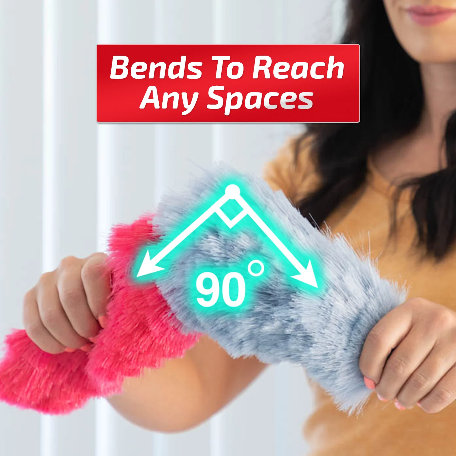 Kleva Miracle Magnetic Duster® Attracts Dust Like A Magnet! + 2 Meter Long Extension Pole - Image 8