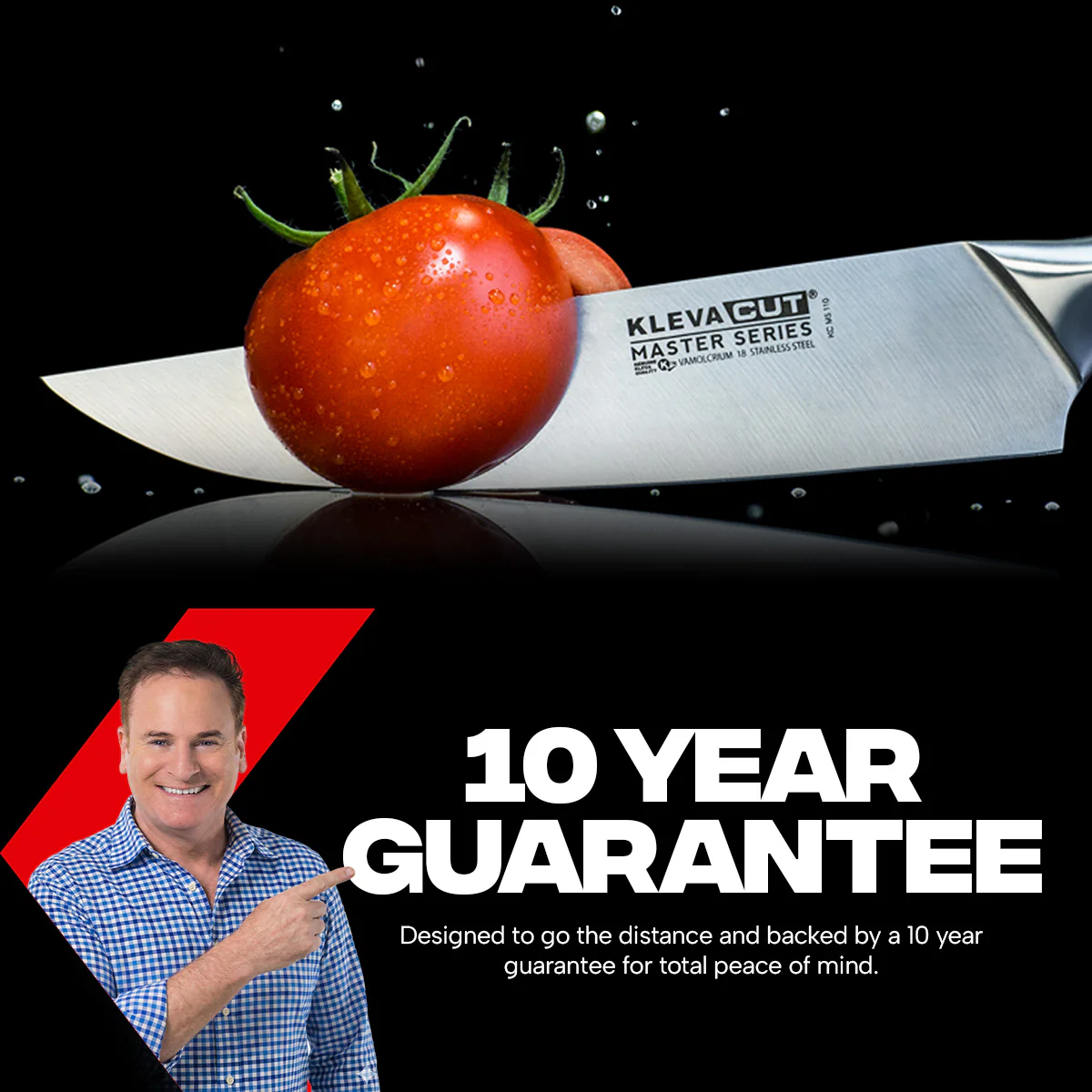 KlevaCut® Master Series 3pc Knife Set + Magnetic Knife Block - Image 13