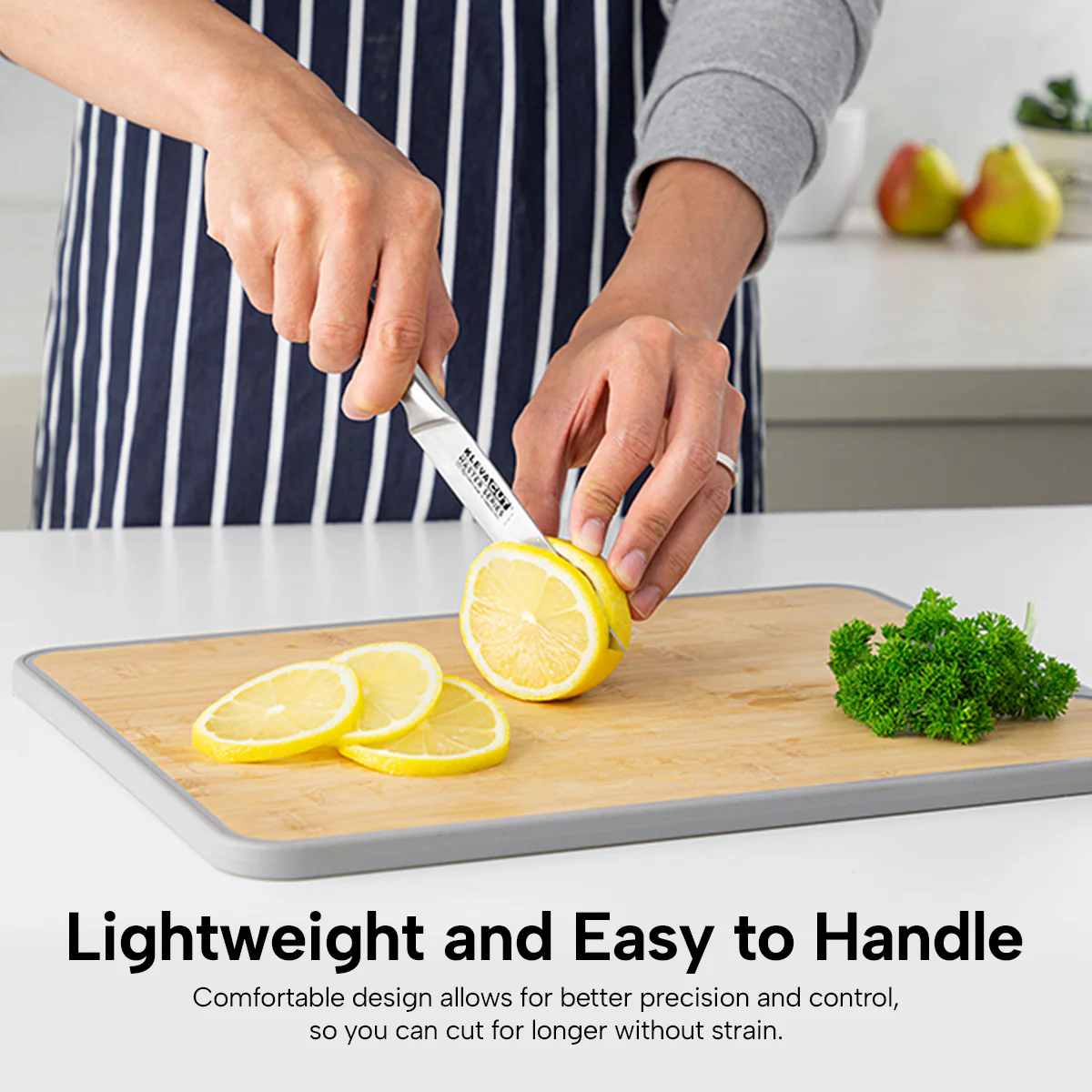 KlevaCut® Master Series 3pc Knife Set + Magnetic Knife Block - Image 5