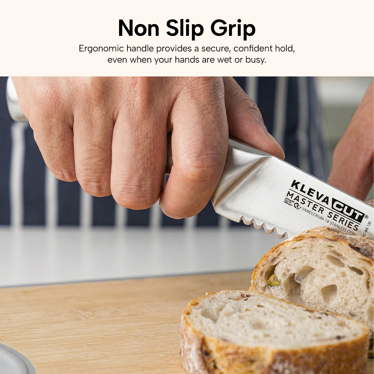 KlevaCut® Master Series 3pc Knife Set + Magnetic Knife Block - Image 8