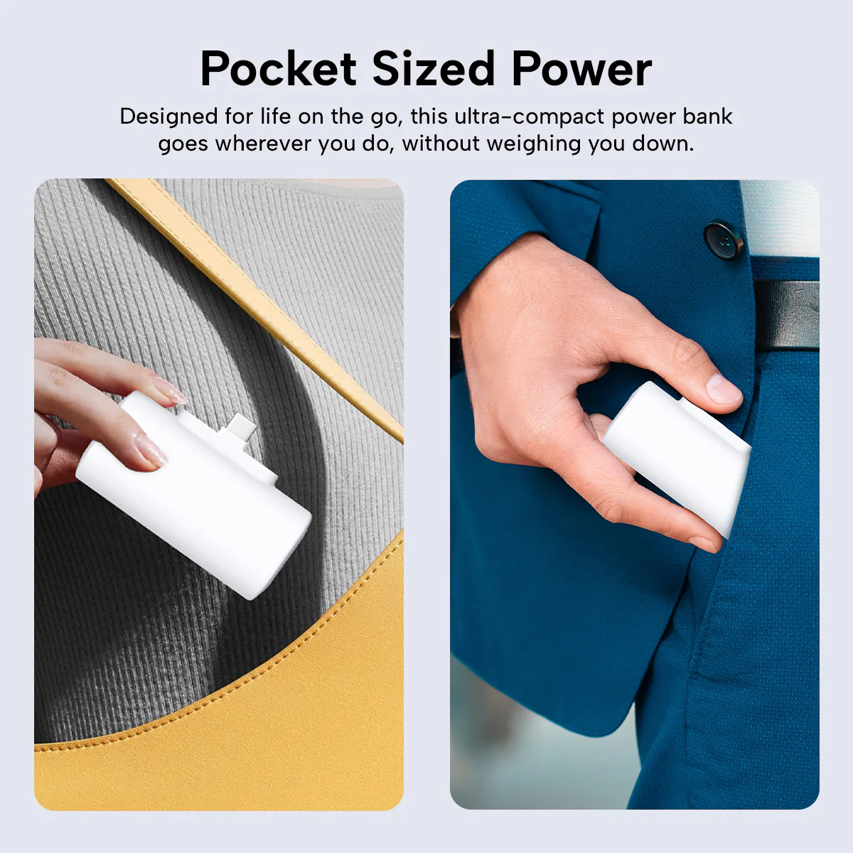 KLEVA® Grab and Go Portable Family Charging Kit - Compact Power Bank 5000mAh Fast Charging - Image 7