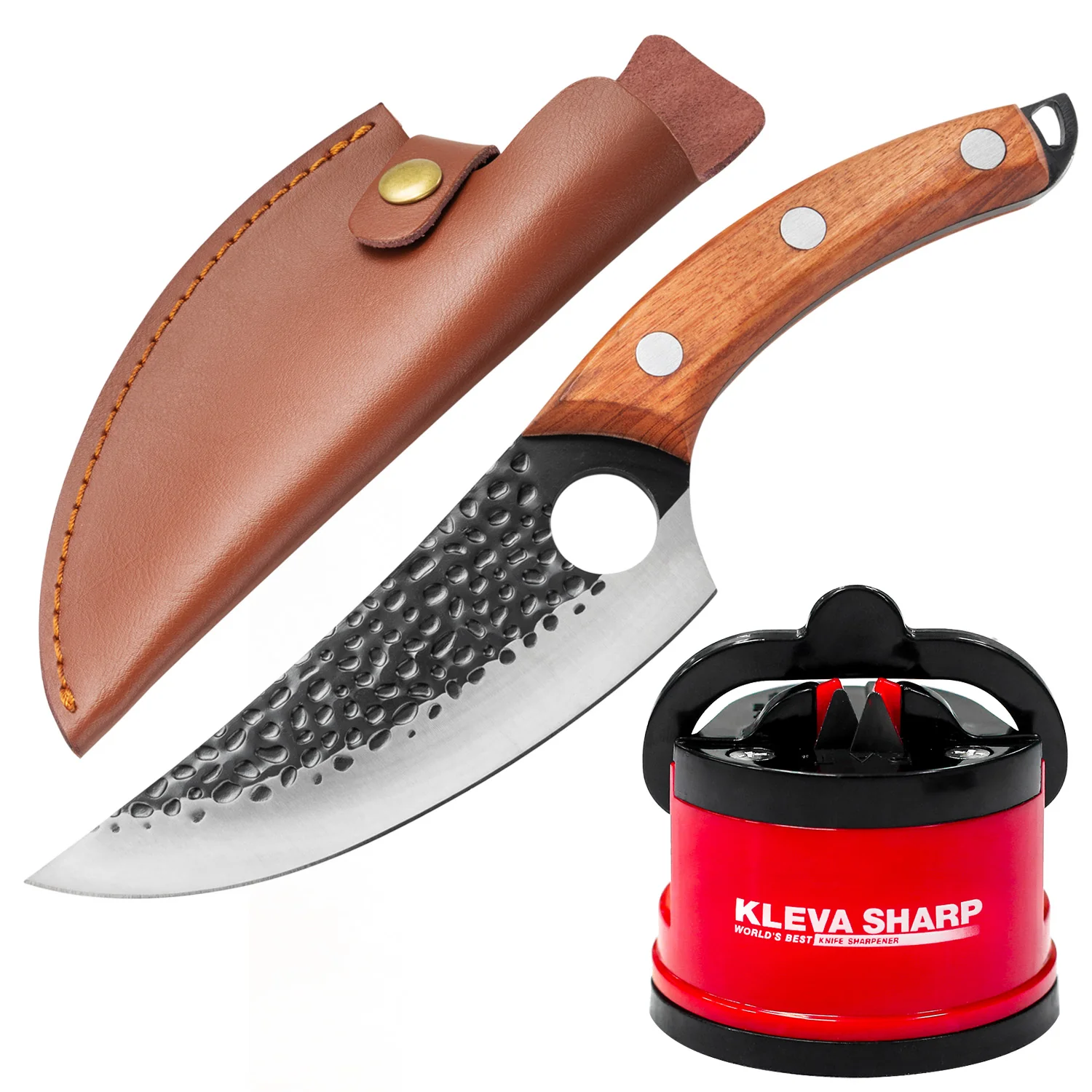 Versatile Stainless Steel Knife With Leather Sheath - Image 8
