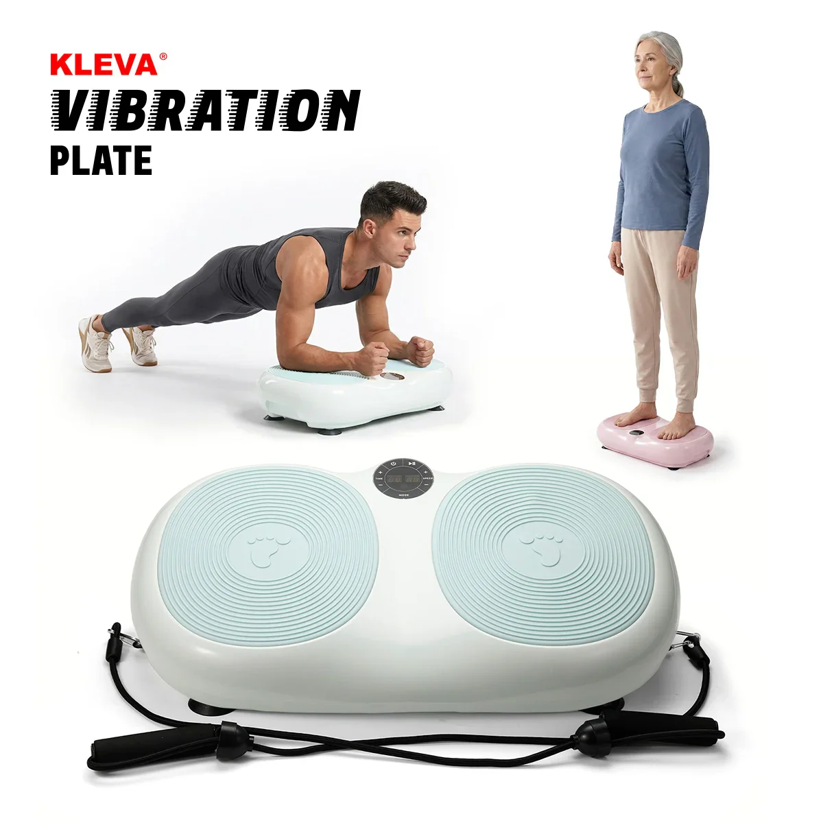 KLEVA® Vibration Plate + Remote Control – Whole Body Vibration Platform for Home Workout & Circulation