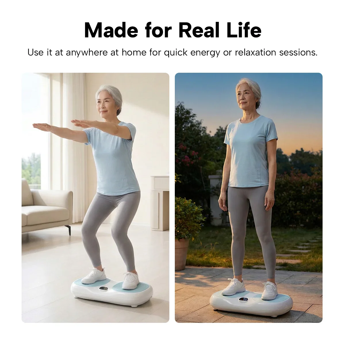 KLEVA® Vibration Plate + Remote Control – Whole Body Vibration Platform for Home Workout & Circulation - Image 10