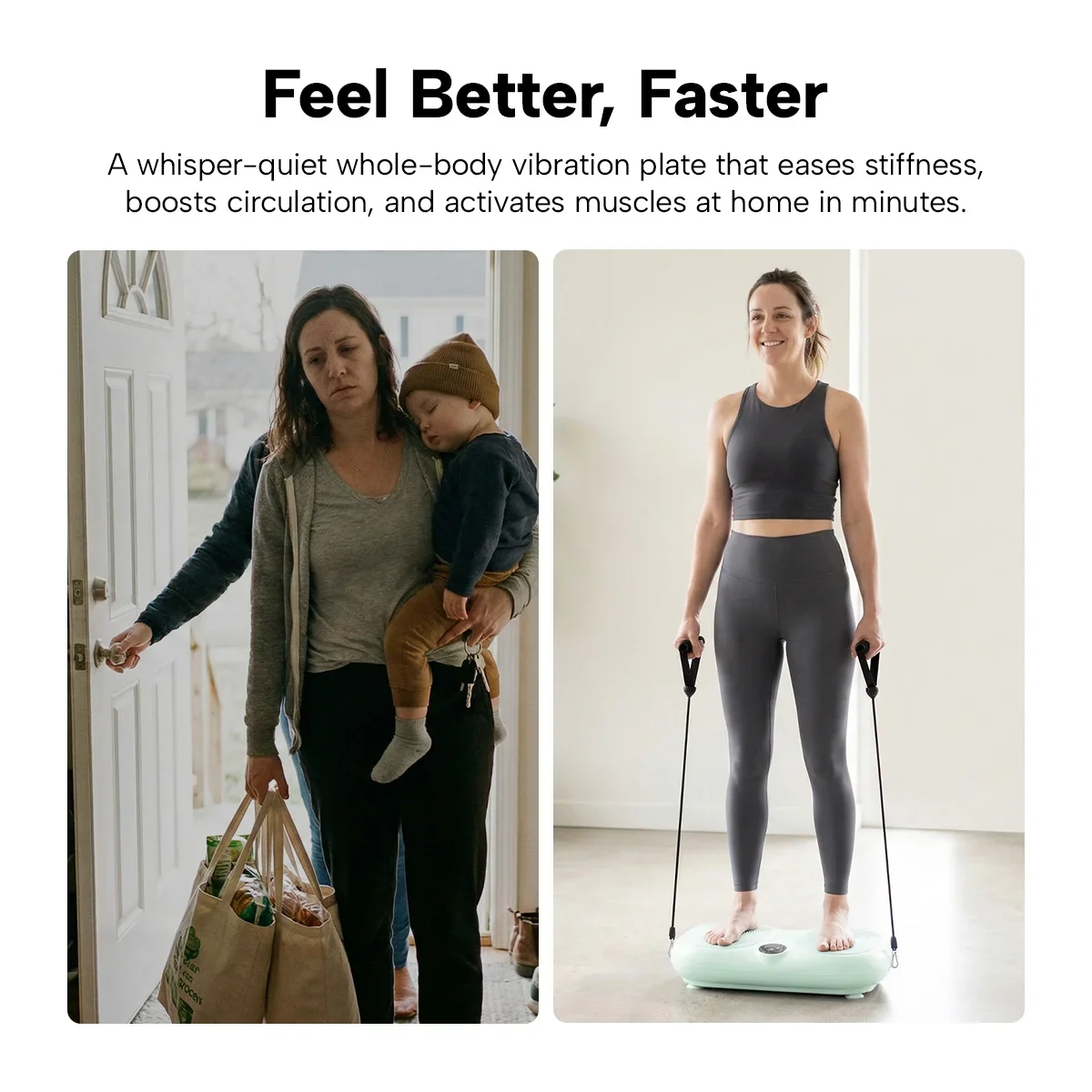 KLEVA® Vibration Plate + Remote Control – Whole Body Vibration Platform for Home Workout & Circulation - Image 4
