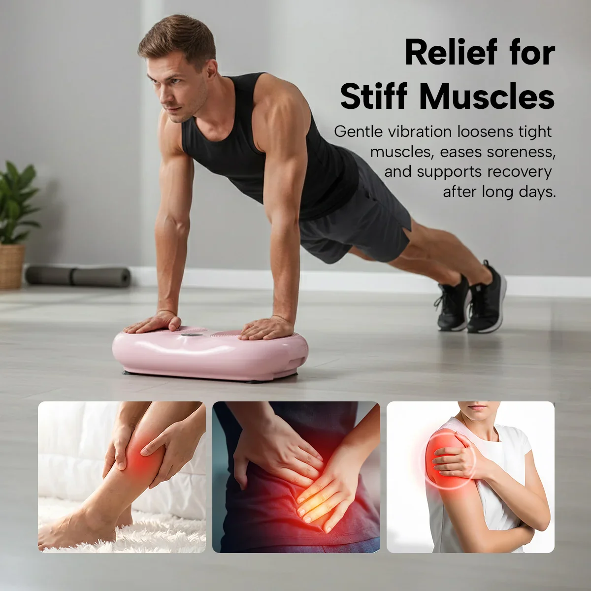 KLEVA® Vibration Plate + Remote Control – Whole Body Vibration Platform for Home Workout & Circulation - Image 6