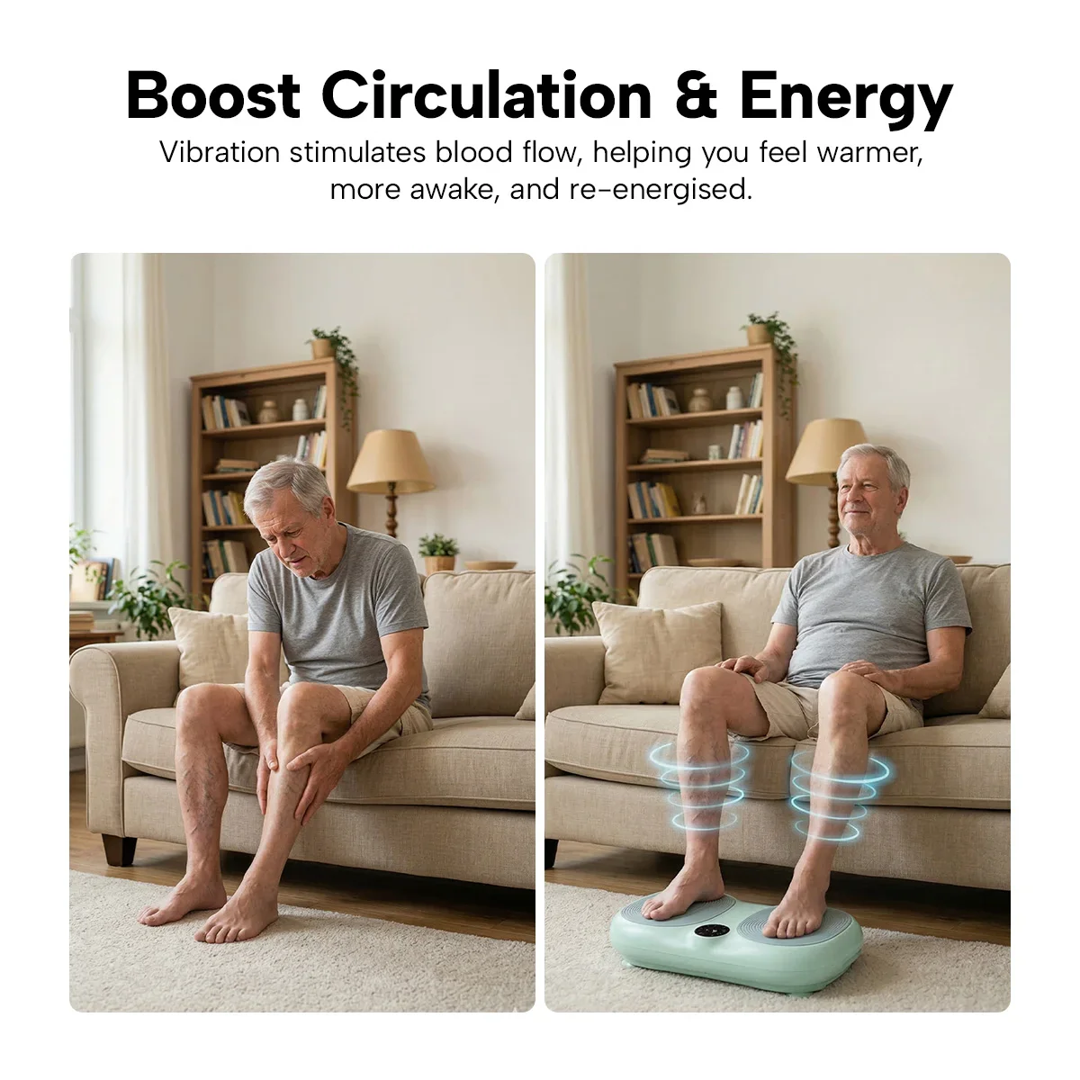 KLEVA® Vibration Plate + Remote Control – Whole Body Vibration Platform for Home Workout & Circulation - Image 9