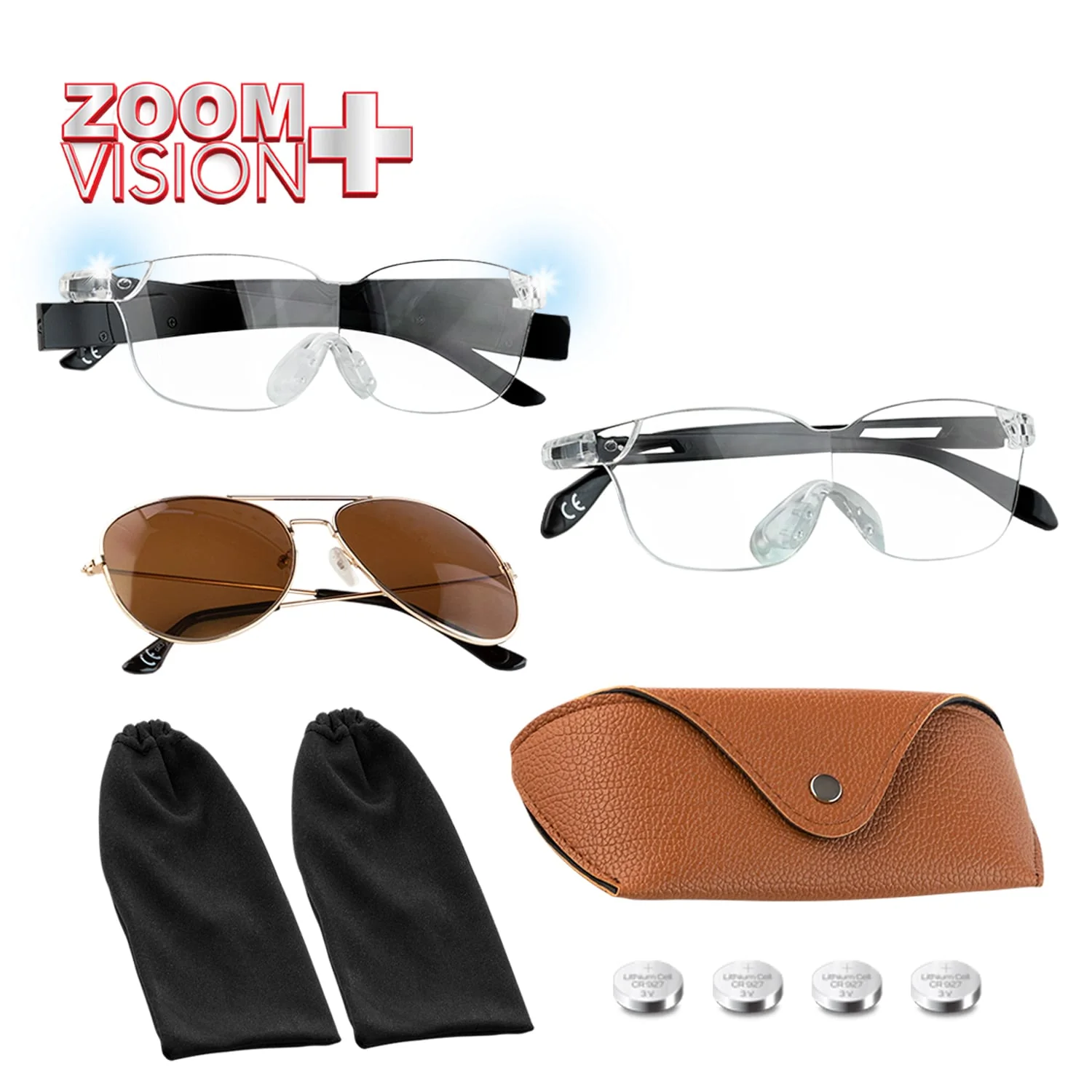 Zoom Vision+ TV Double Offer With Built In LED Lights + FREE Sunglasses & Case! - Image 13